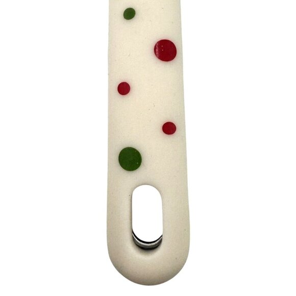 Temp-tations by Tara Serving Spoons Winter Whimsy Polka Dot Set of 2 Christmas - Picture 3 of 4